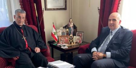 الراعي تابع مع لحود أوضاع القطاع الزراعي وبرامج وزارة الزراعة لتسويق الانتاج الزراعي