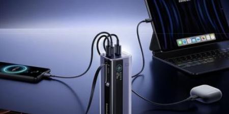 Baseus تطلق بنك طاقة جديد بسعة 20,000 مللي أمبير مع كابل USB-C قابل للسحب
