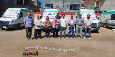 علاج ١١١٢ مواطنا بالمجان في قافلة طبية بدمياط 
