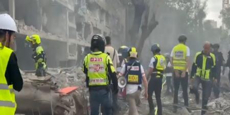 الإسعاف الاسرائيلي يعلن إصابة 11 شخصا بجروح بعد إطلاق إيران صواريخ