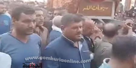 الآلاف يشيعون جثمان شهيد الواجب بطوخ وسط حالة من الحزن