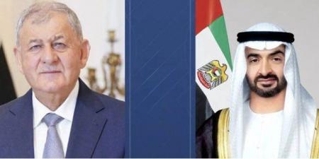 رئيسا الإمارات والعراق يبحثان هاتفيا تطورات المنطقة ويؤكدان أهمية حفظ استقرارها