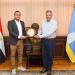 الشربينى يجتمع مع احمد خالد بمقر ديوان المحافظة