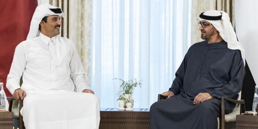 رئيس الدولة وأمير قطر يبحثان في أبوظبي العلاقات الأخوية