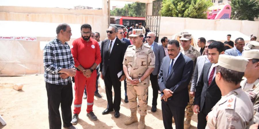 تنفيذ التدريب العملي المشترك لمجابهة الأزمات والكوارث بمطروح "صقر137"