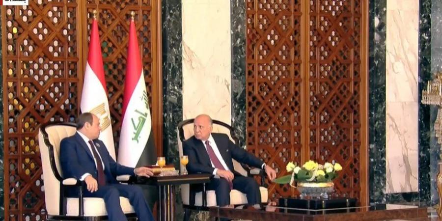 الرئيس السيسى يصل العاصمة العراقية بغداد للمشاركة فى القمة العربية