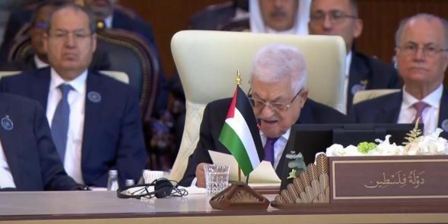 الرئيس الفلسطيني يدعو قمة بغداد إلى تبني خطة عربية لإنهاء الحرب وتحقيق السلام
