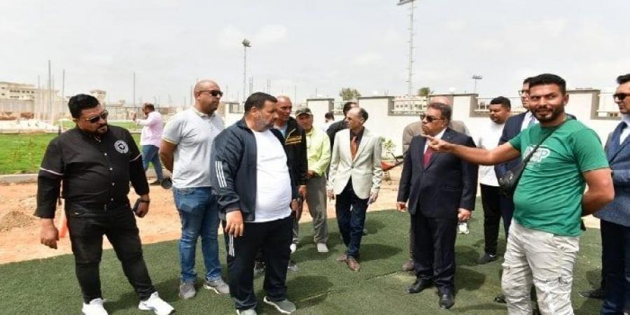 محافظ الدقهلية يتفقد أعمال المرحلة الأولى بنادى المنصورة الرياضى فرع جمصة