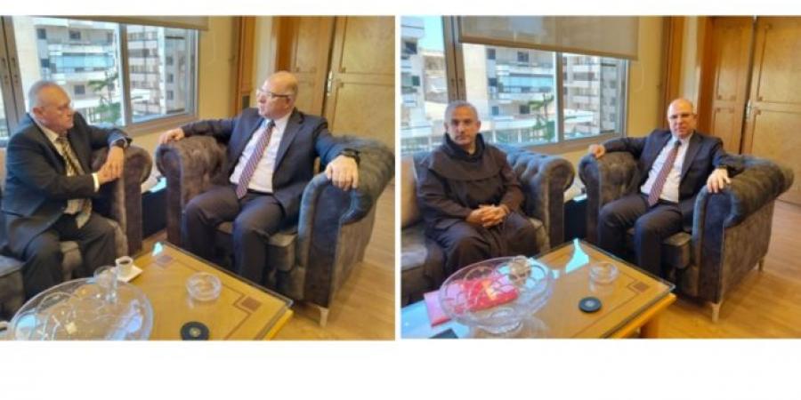 وزير العمل عرض العلاقات مع سفير هنغاريا والتقى وفدين من كاريتاس ومتقاعدي القطاع العام