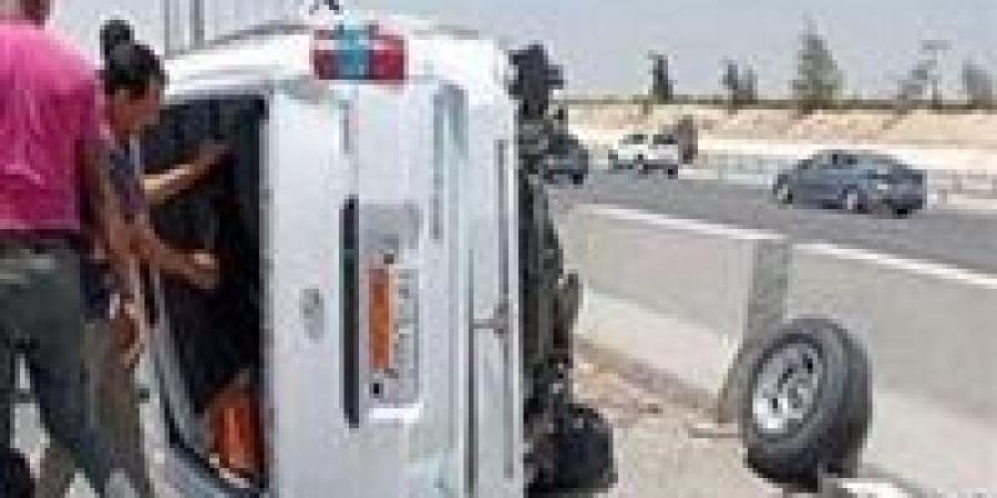مصرع مسن وإصابة سيدة في انقـ ـلاب سيارة بترعة في أجا بالدقهلية
