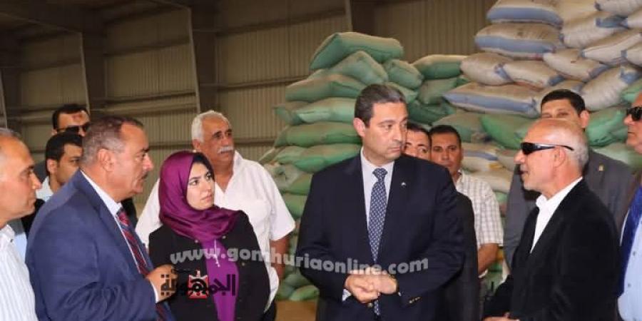 محافظ دميتفقد شونة توريد القمح بفارسكور