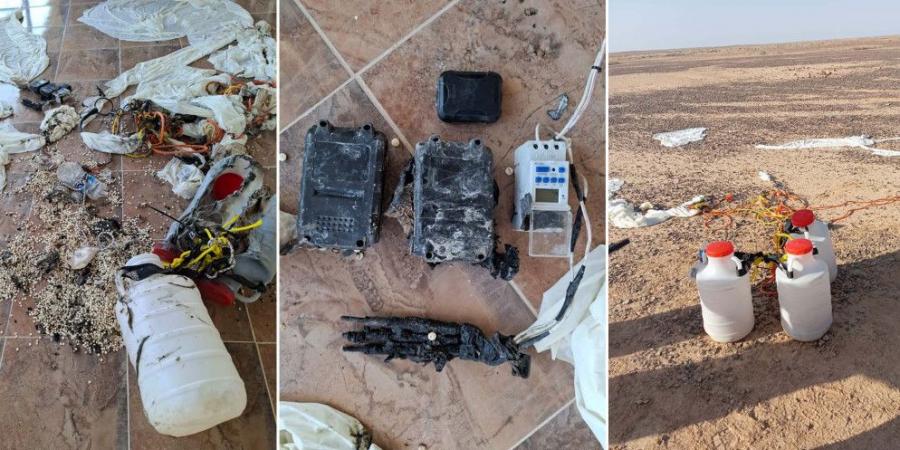 الجيش يحبط محاولة تهريب مخدرات باستخدام بالونات موجهة عن بعد