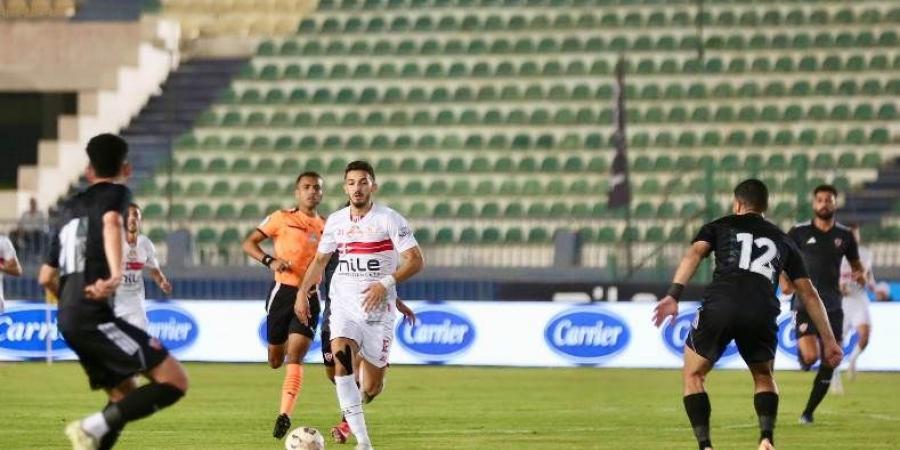 التعادل بهدف لمثله يحسم الشوط الأول بين الزمالك وبتروجت بالدوري