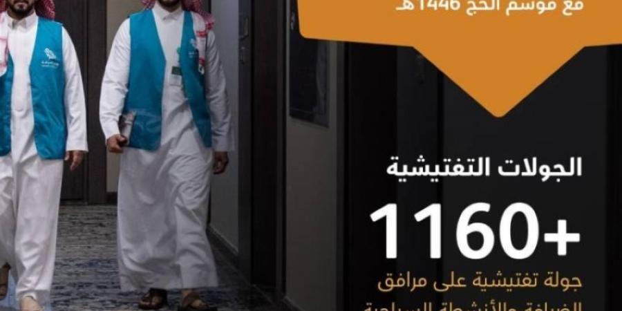 السياحة تنفذ أكثر من (1160) زيارة رقابية في مكة بالتزامن مع موسم الحج