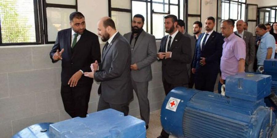 وزير الطاقة يفتتح محطة “تفريعة جديتي” لمياه الشرب بريف طرطوس