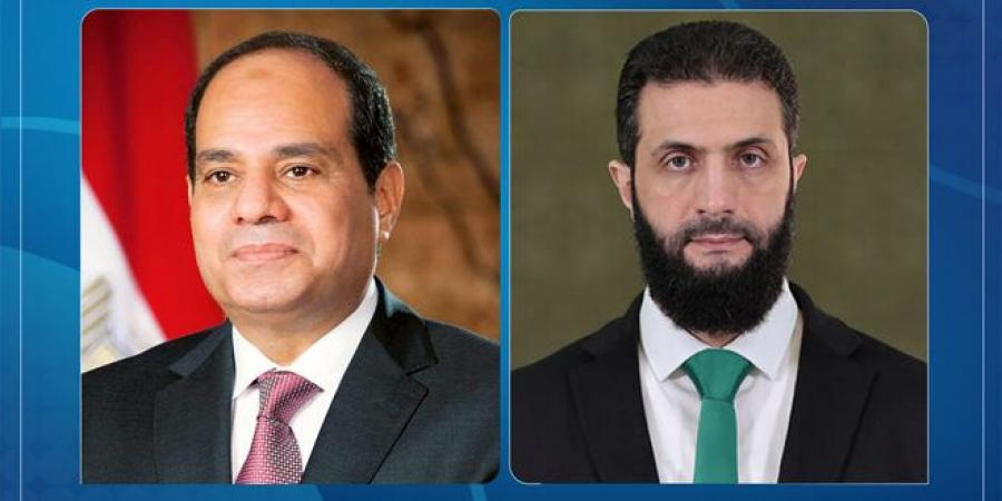 الرئيس الشرع يتلقى برقية تهنئة من الرئيس السيسي بمناسبة عيد الأضحى المبارك