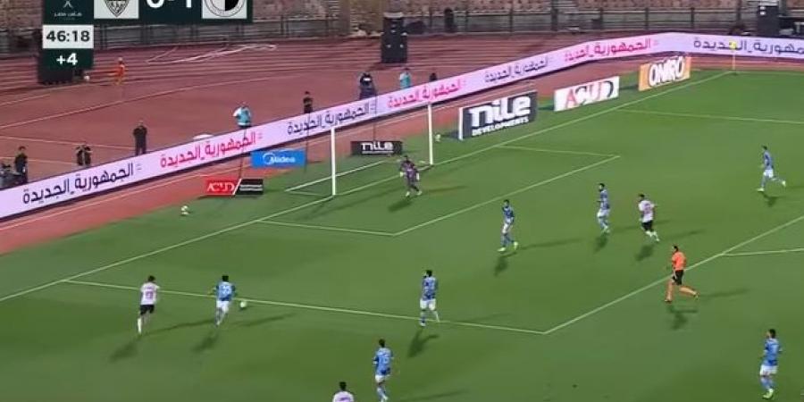 نهائي كأس مصر: رأسية أحمد عاطف قطة تمنح بيراميدز التقدم على الزمالك بهدف في الشوط الأول