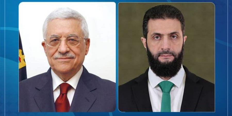 الرئيس الشرع يتلقى برقية تهنئة من رئيس دولة فلسطين بمناسبة عيد الأضحى المبارك