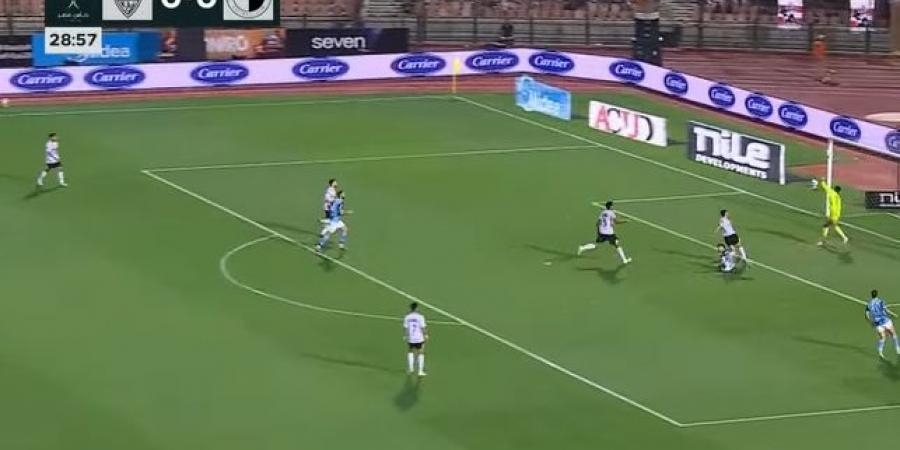 نهائي كأس مصر: أحمد عاطف قطة يسجل الهدف الأول لبيراميدز في مرمى الزمالك في الدقيقة 29