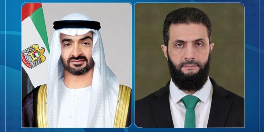 الرئيس الشرع يتلقى برقية تهنئة من رئيس دولة الإمارات العربية المتحدة بمناسبة عيد الأضحى المبارك