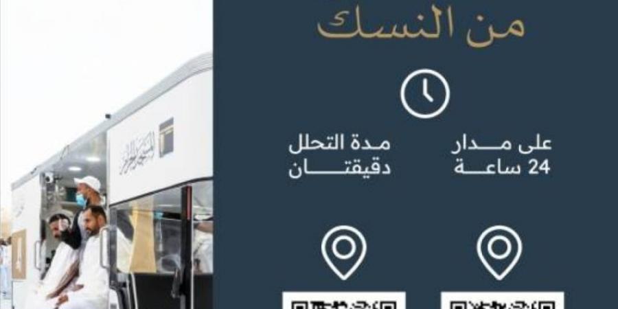 خدمة التحلل من النسك على مدار الساعة بالمسجد الحرام
