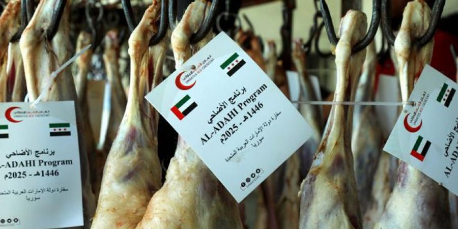 الهلال الأحمر الإماراتي يقدم 3000 أضحية للأسر السورية المحتاجة بمناسبة عيد الأضحى