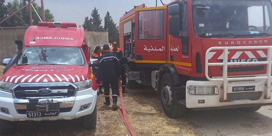 سوسة: حريق بمحيط مدرسة إعدادية في خزامة الغربية