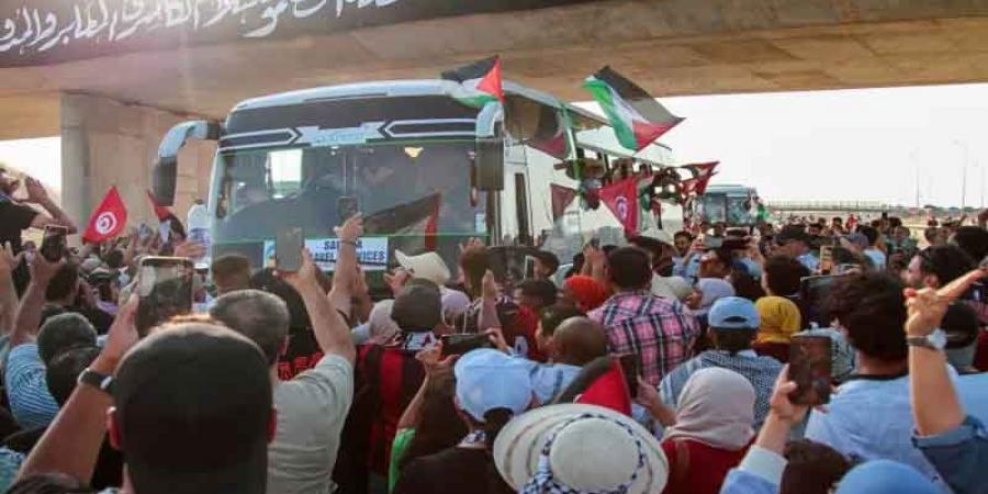 قافلة الصمود في ليبيا... فلسطين... توحّد العرب