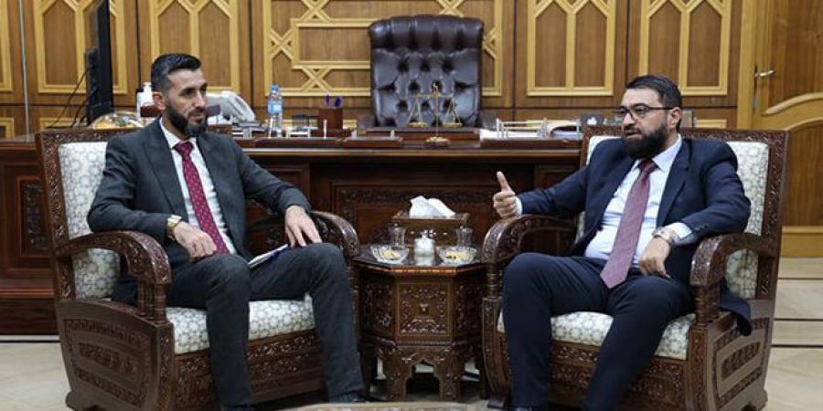 وزير العدل يبحث مع رئيس هيئة التخطيط والإحصاء تعزيز خطط إصلاح قطاع العدل وتطويره