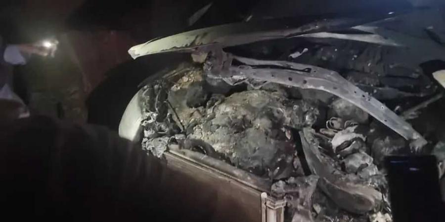 إحراق سيارة الفنان ‘‘الوافي’’ في تعز