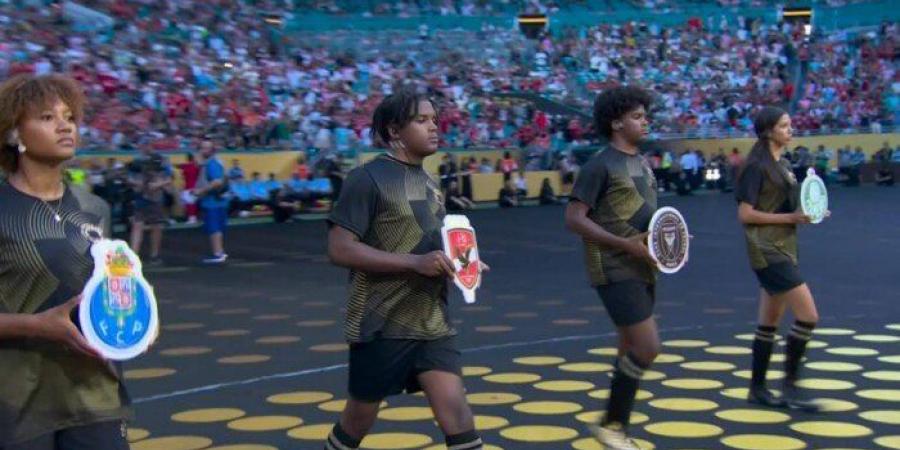 شعار الأهلي يزين حفل افتتاح كأس العالم للأندية 2025