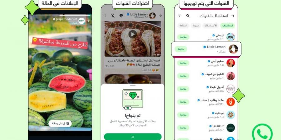 لأول مرة .. واتساب تبدأ عرض الإعلانات في تبويب “التحديثات”