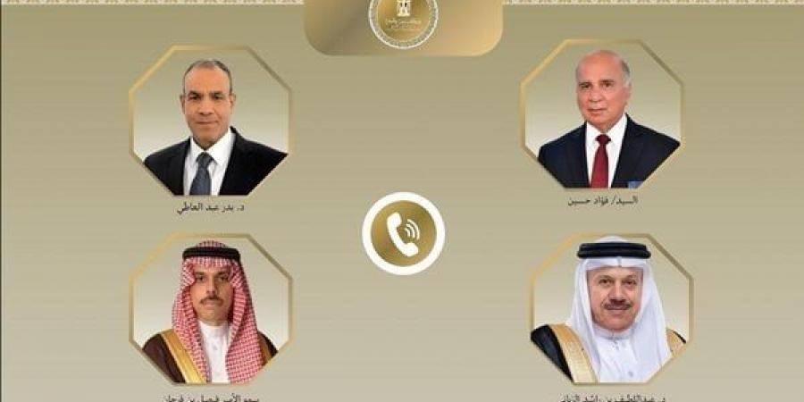 عبد العاطي يبحث تداعيات الحرب الإسرائيلية - الإيرانية مع وزراء خارجية العراق والسعودية والبحرين