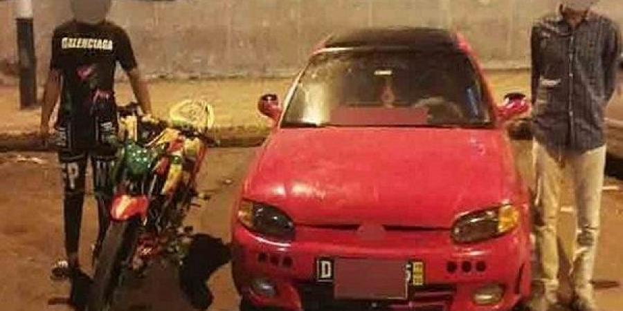 ضبط شخصين استعراضا بسيارة ملاكى ودراجة نارية خلال زفاف بالاسكندرية