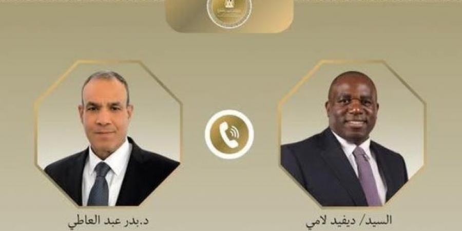 وزير الخارجية يبحث مع وزير خارجية المملكة المتحدة تطورات الشرق الأوسط