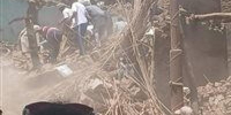 انهيار منزل بحي السيالة في الإسكندرية.. وإصابة شخص
