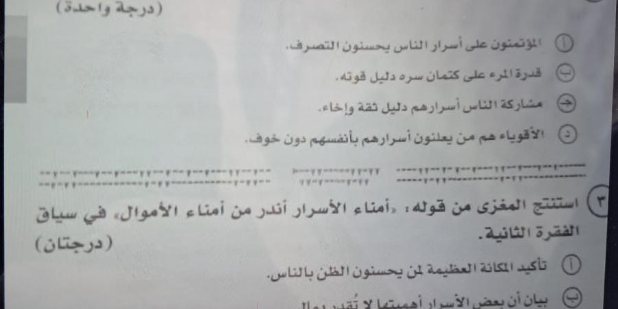 بعد بدء اللجان.. تداول امتحان اللغة العربية للثانوية العامة على جروبات التليجرام