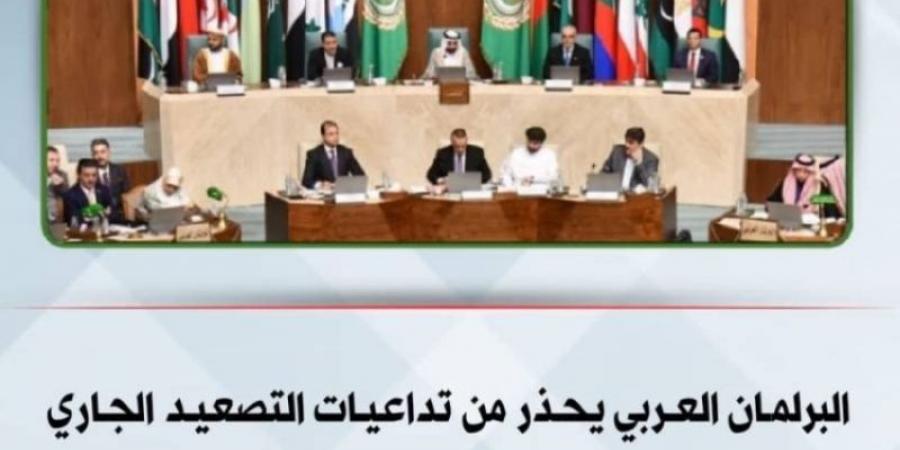 البرلمان العربي يحذّر من تداعيات التصعيد الجاري على الأمن في المنطقة