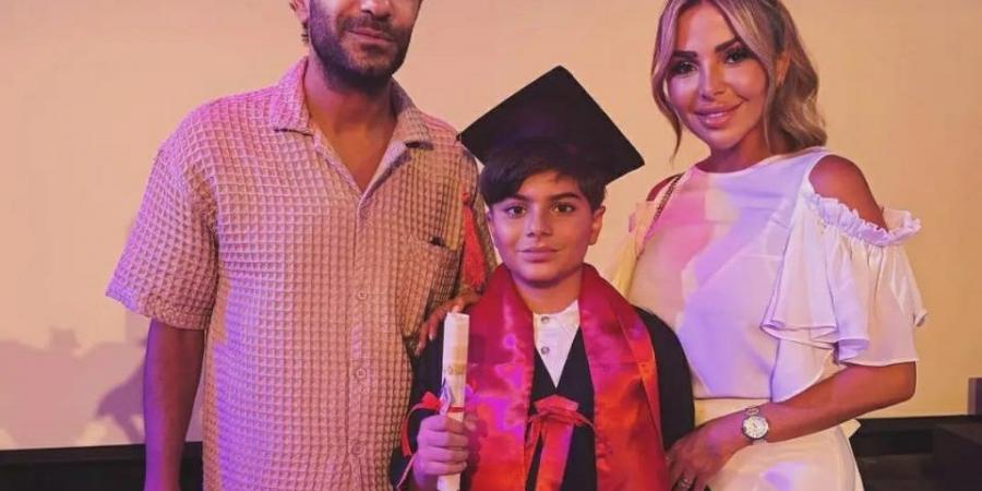 بكلمات رقيقة.. رزان مغربي سعيدة بنجاح نجلها فى المدرسة