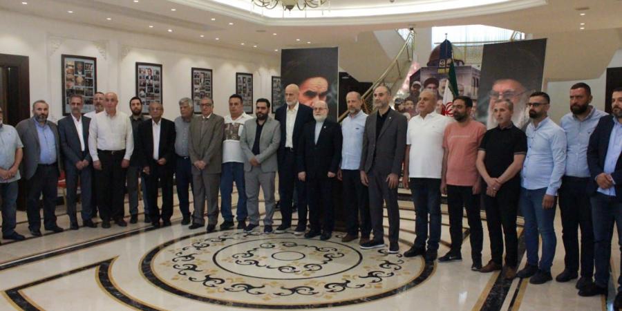 وفد من اتحاد بلديات جبل لبنان والضاحية زار السفارة الايرانية متضامنا