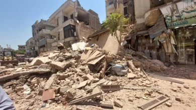 انهيار عقار بشبرا: لجنة هندسية لمعاينة العقارات المجاورة وإخلاء احترازي للسكان