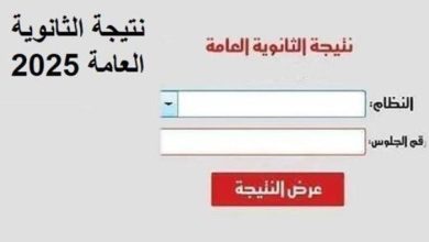 خطوات الاستعلام عن نتيجة الثانوية العامة 2025 والرابط الرسمي