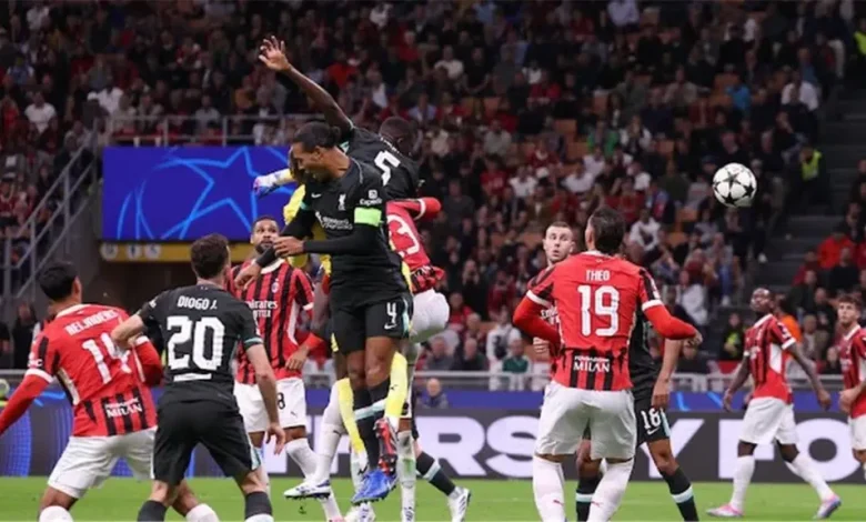 فيديو: تعادل ليفربول وميلان 1-1 بعد نصف ساعة من اللعب