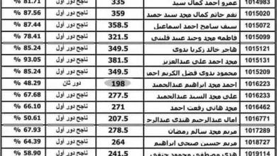 ملف نتيجة الثانوية العامة كامل