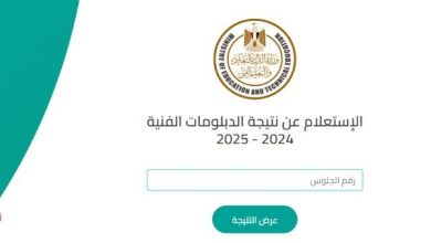 نتائج الدبلومات الفنية 2025 تظهر خلال ساعات.. رابط مباشر للاستعلام بالاسم
